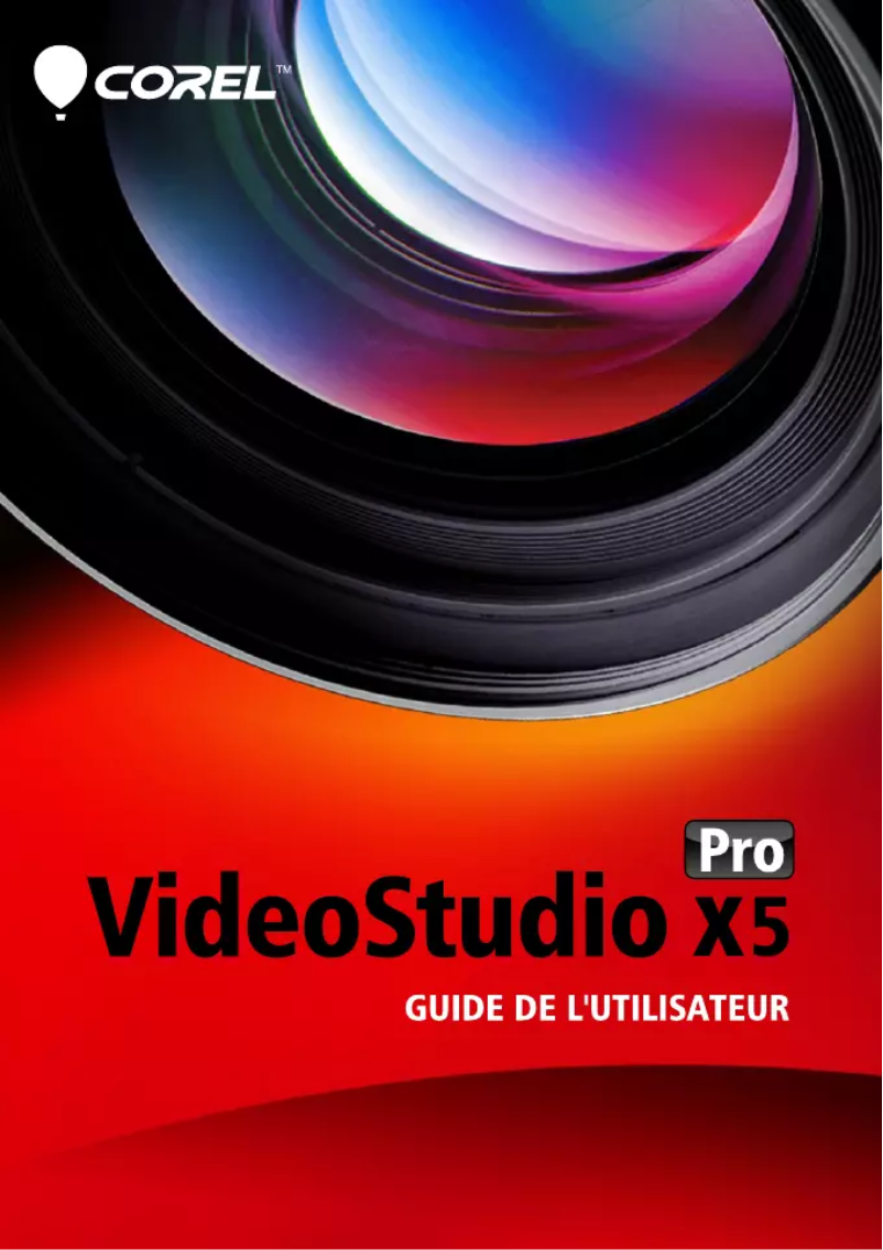 Page n°1 - Manuel utilisateur Corel VideoStudio Pro X5