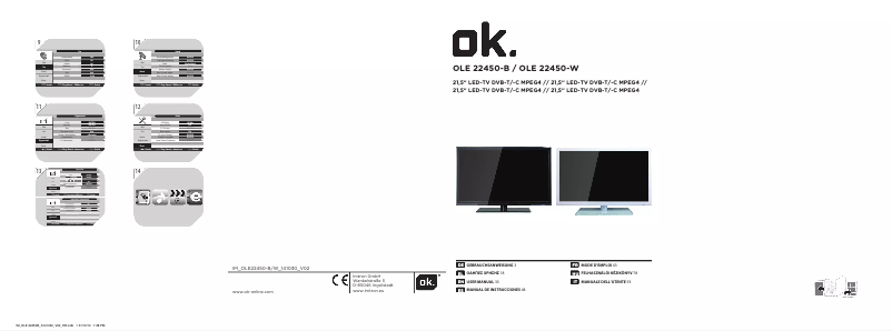Page 1 de la notice Manuel utilisateur OK OLE 22450-B