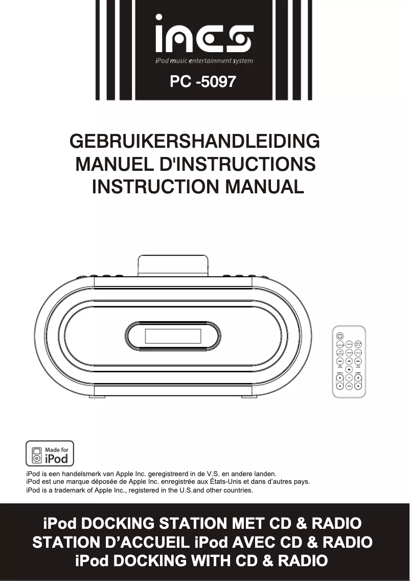 Page 1 de la notice Manuel utilisateur Marquant PC-5097