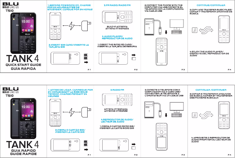 Page 1 de la notice Manuel utilisateur BLU Tank 4