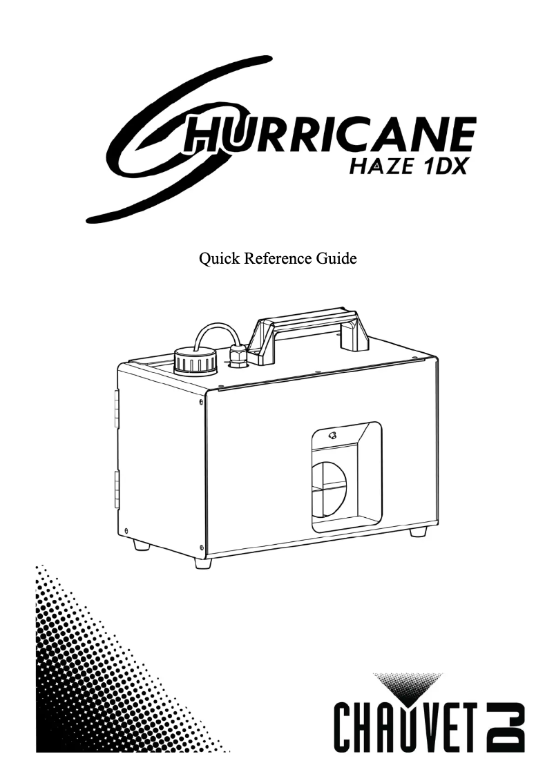 Image de la première page du manuel de l'appareil Hurricane Haze 1DX