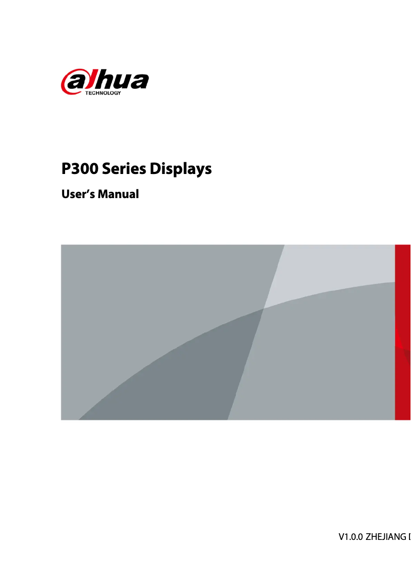 Page n°1 - Manuel utilisateur Dahua Technology LM32-P301A