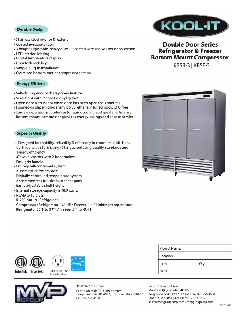 Image de la première page du manuel de l'appareil KBSR-3