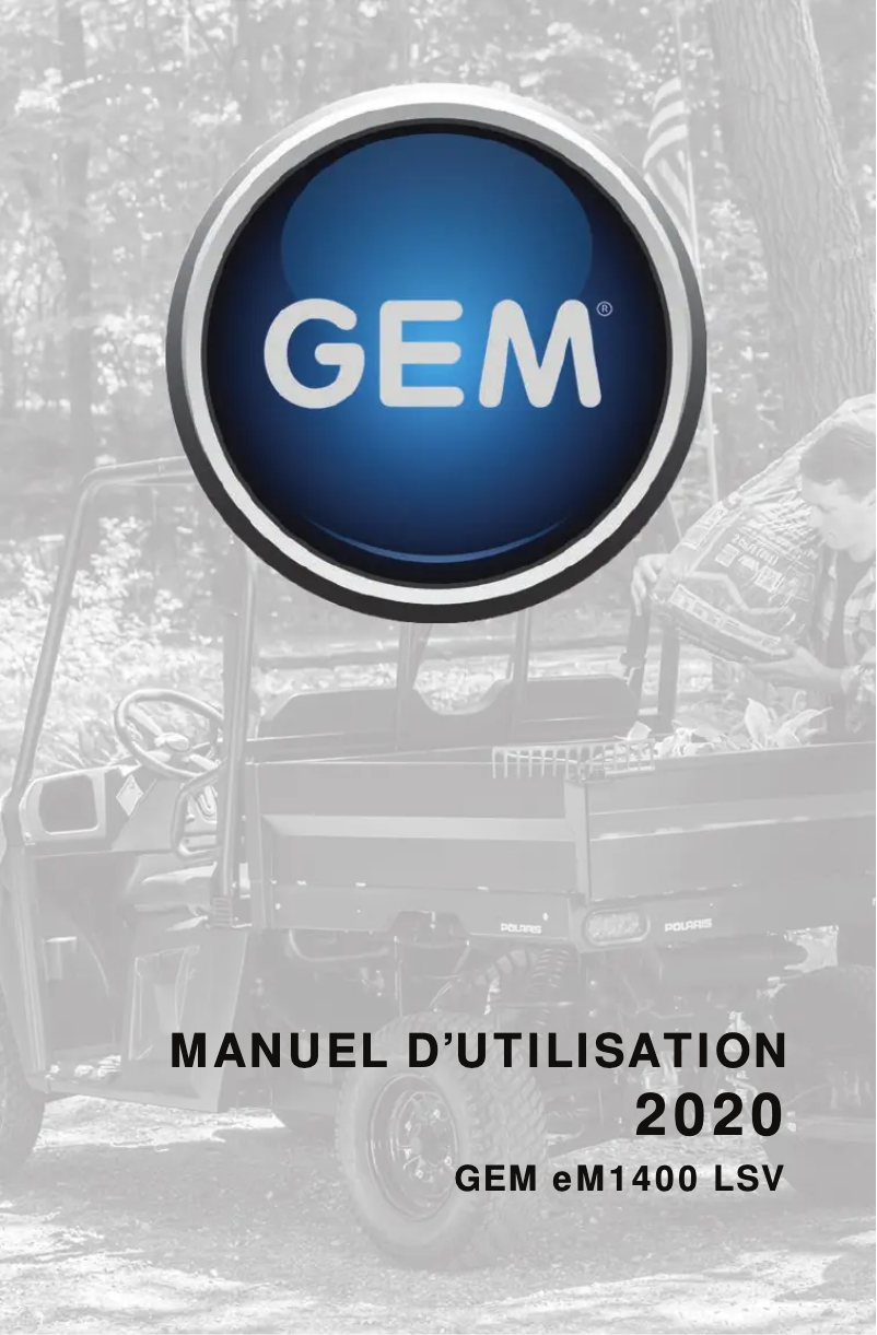 Page 1 de la notice Manuel utilisateur GEM eM1400 (2020)