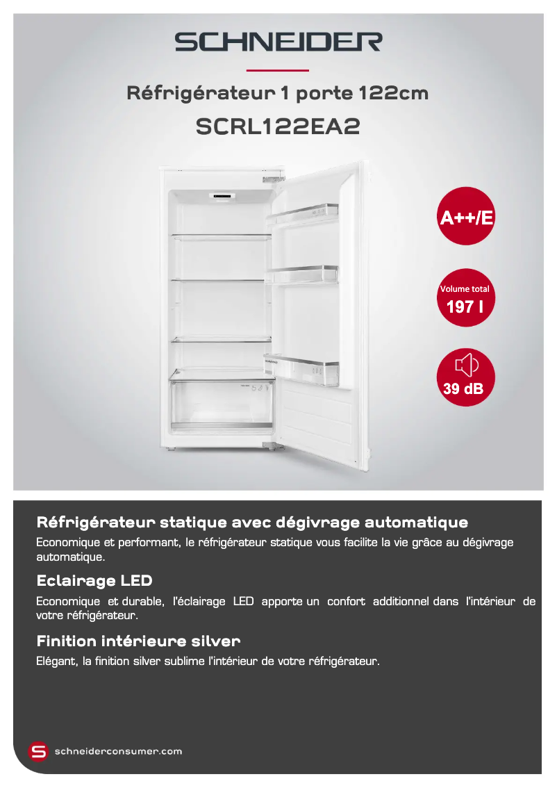 Image de la première page du manuel de l'appareil SCRL122EA2