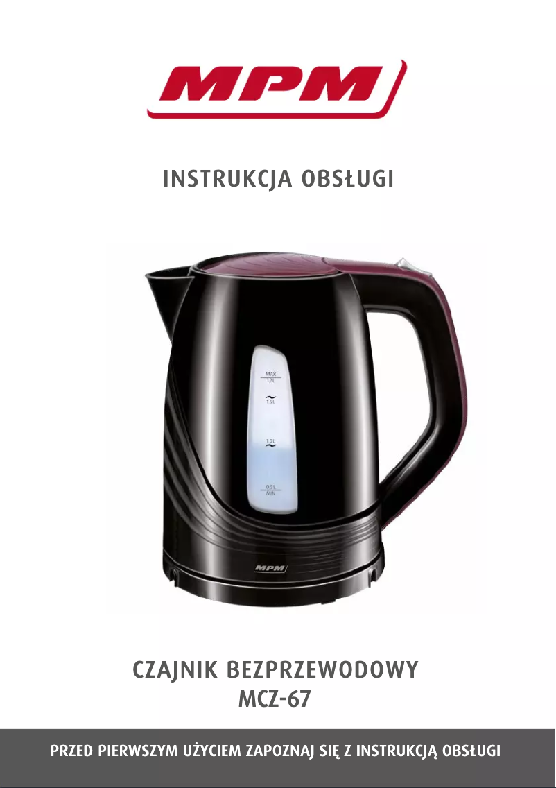 Page n°1 - Manuel utilisateur MPM MCZ-67