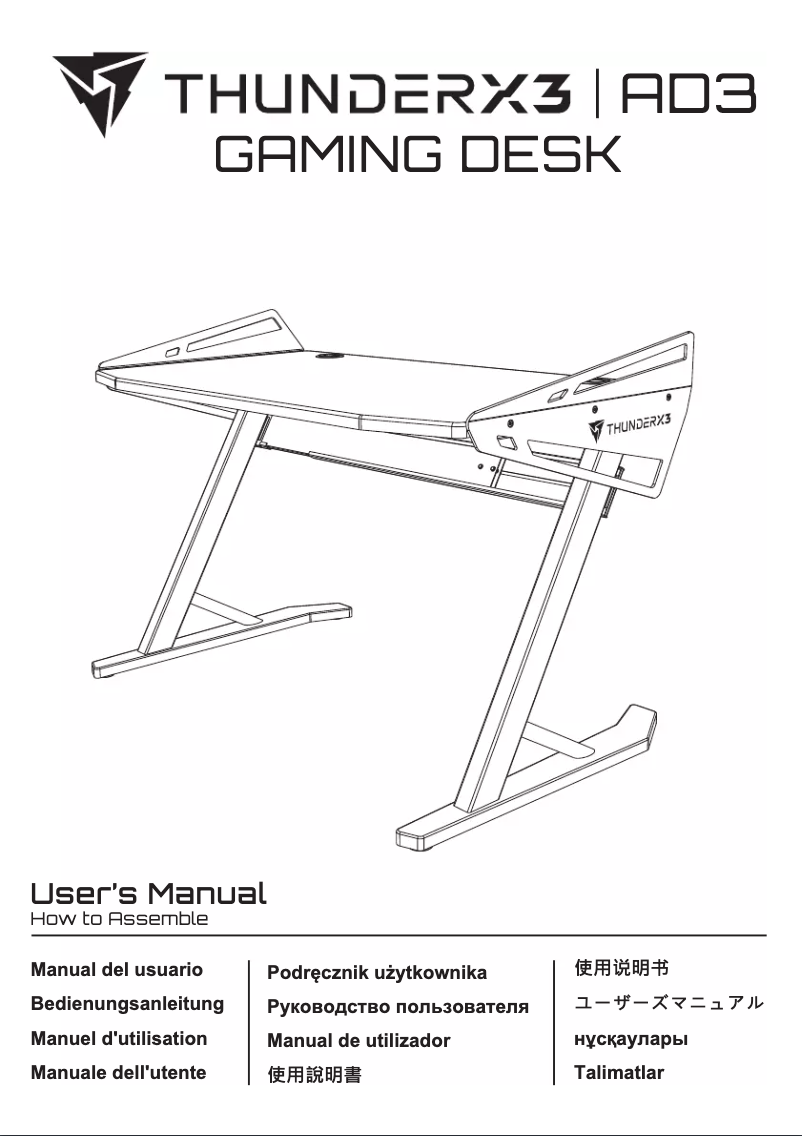 Page n°1 - Manuel utilisateur ThunderX3 AD3-L-HEX