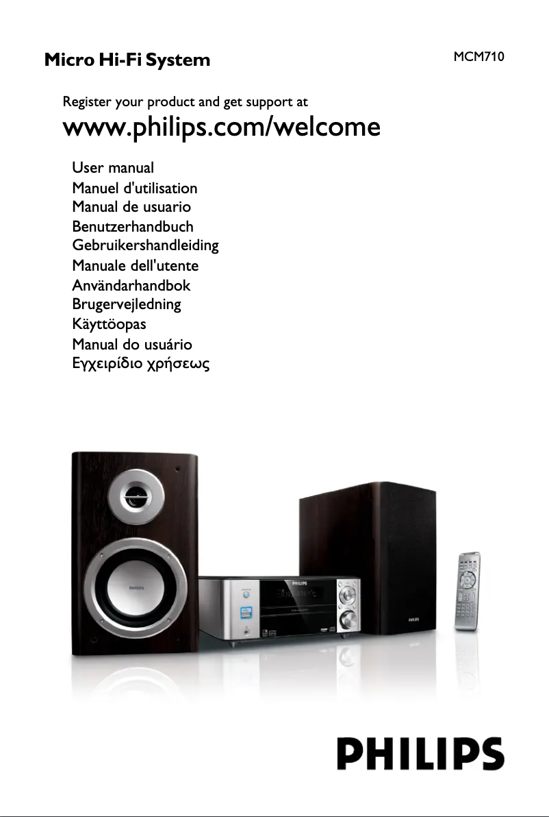 Page 1 de la notice Manuel utilisateur Philips MCM710