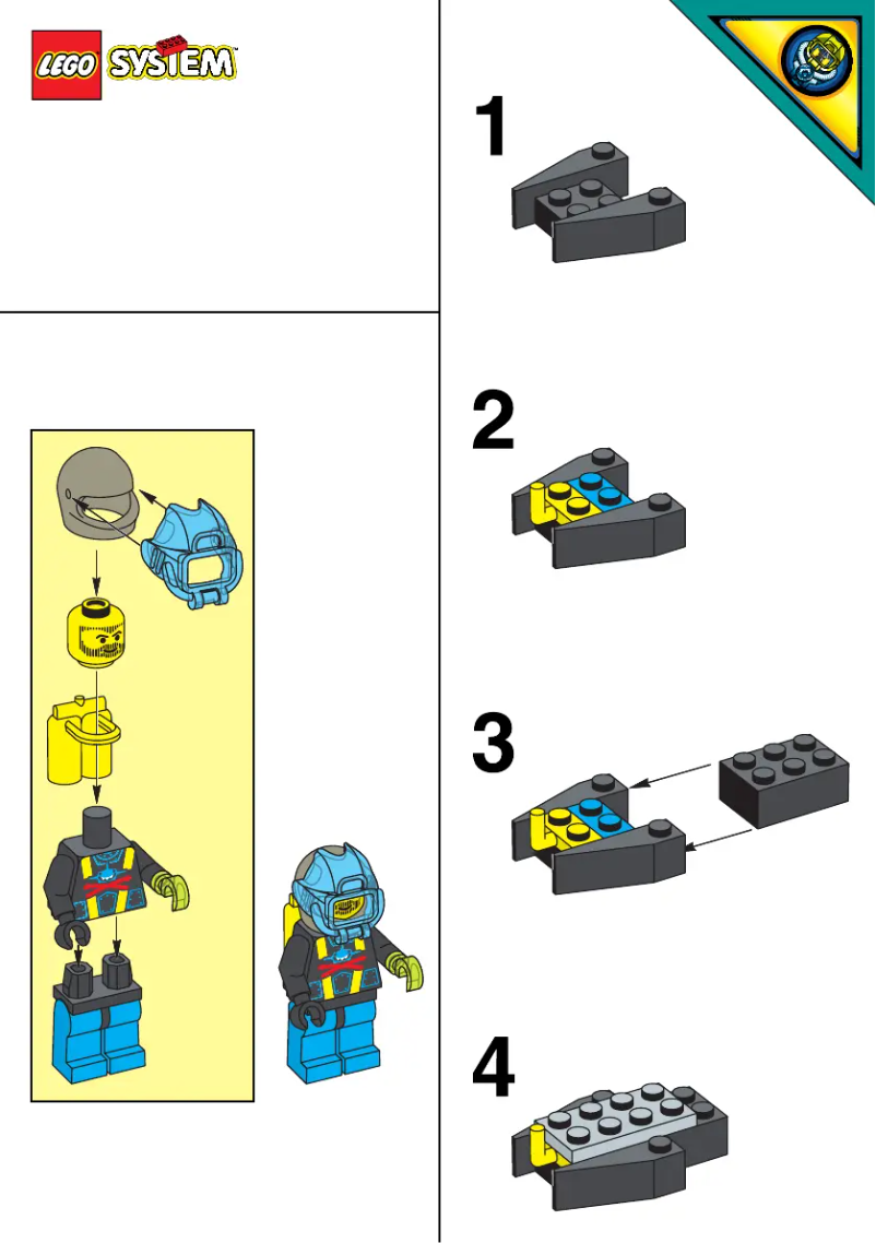 Page 1 de la notice Manuel utilisateur Lego Aquazone 1095