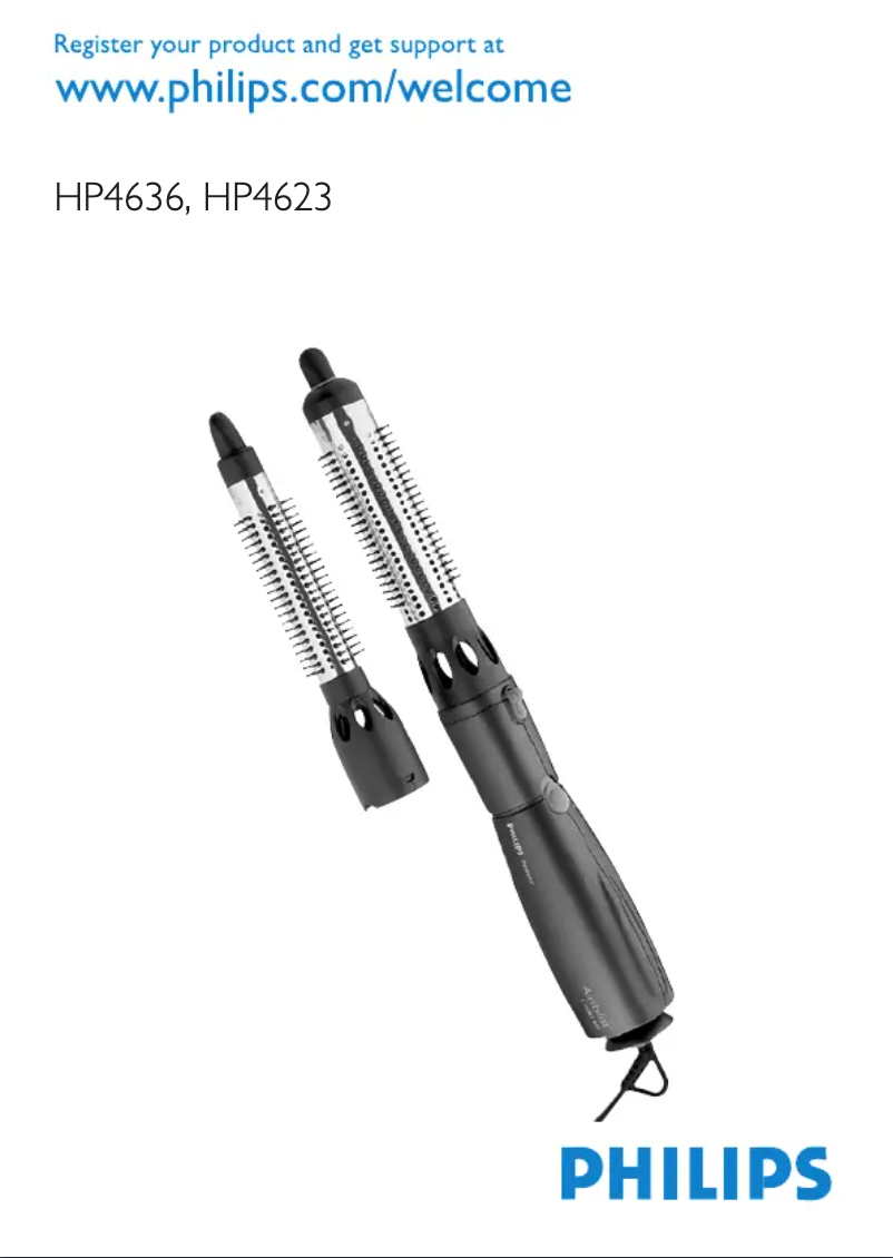 Page n°1 - Manuel utilisateur Philips Airstyler HP4623