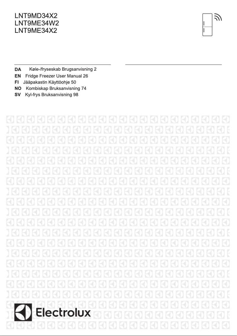 Page 1 de la notice Manuel utilisateur Electrolux LNT9MD34X2