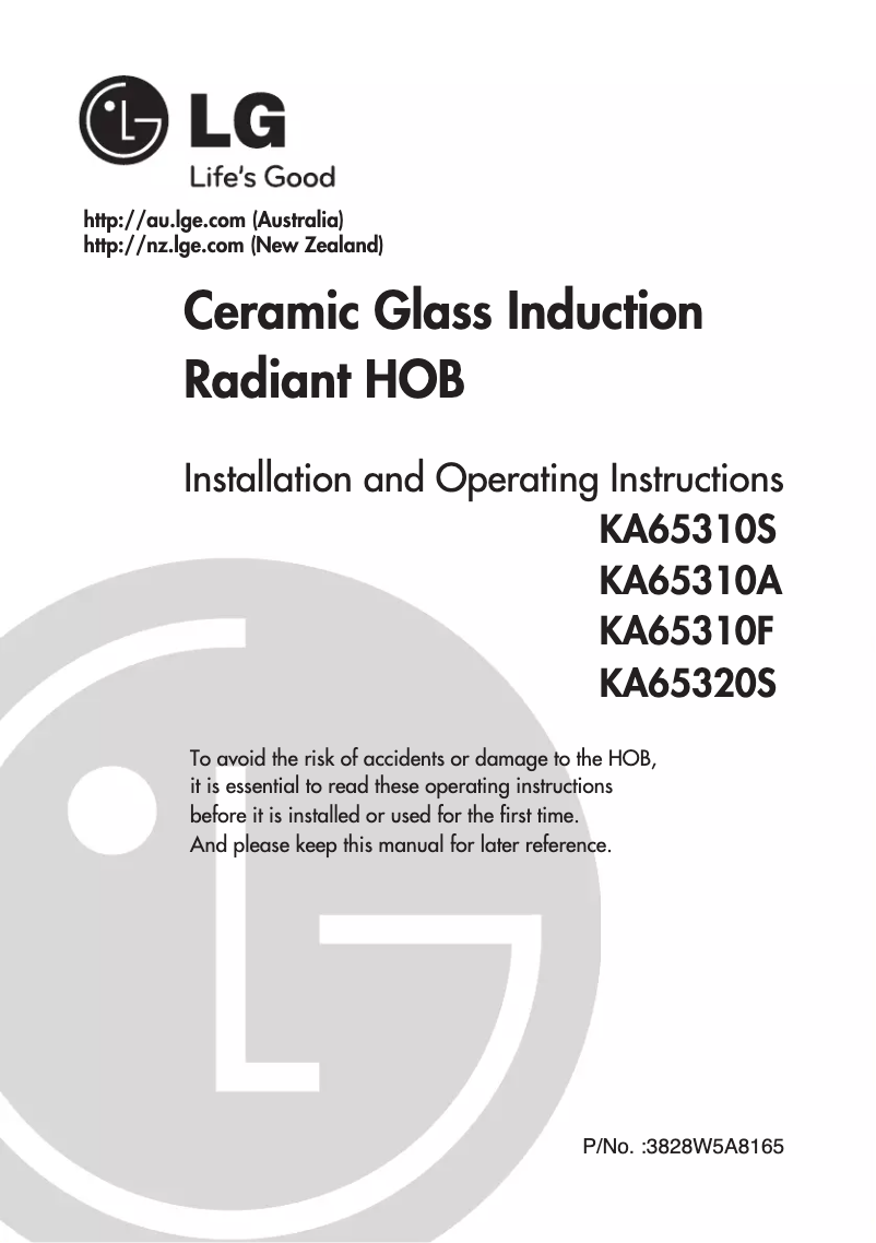 Page 1 de la notice Manuel utilisateur LG KA65310S