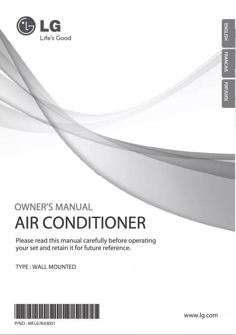Page 1 de la notice Manuel utilisateur LG HSNC126BAE1