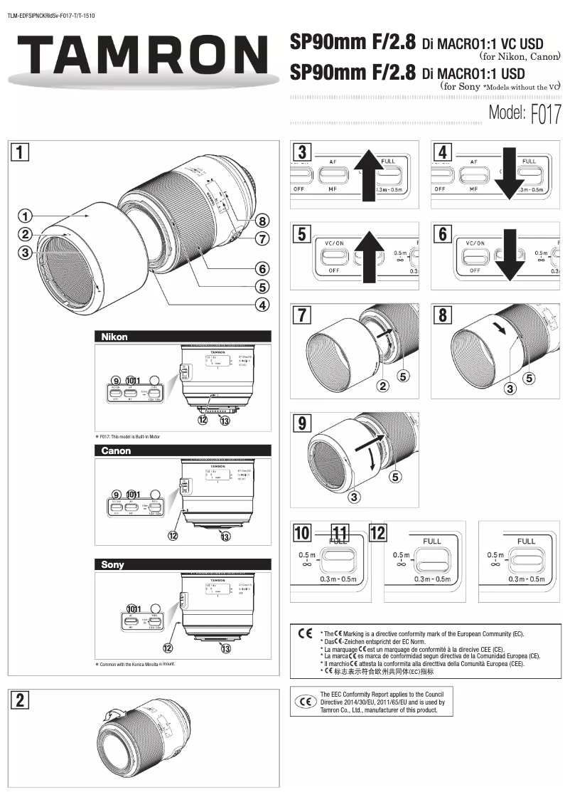 Image de la première page du manuel de l'appareil F004