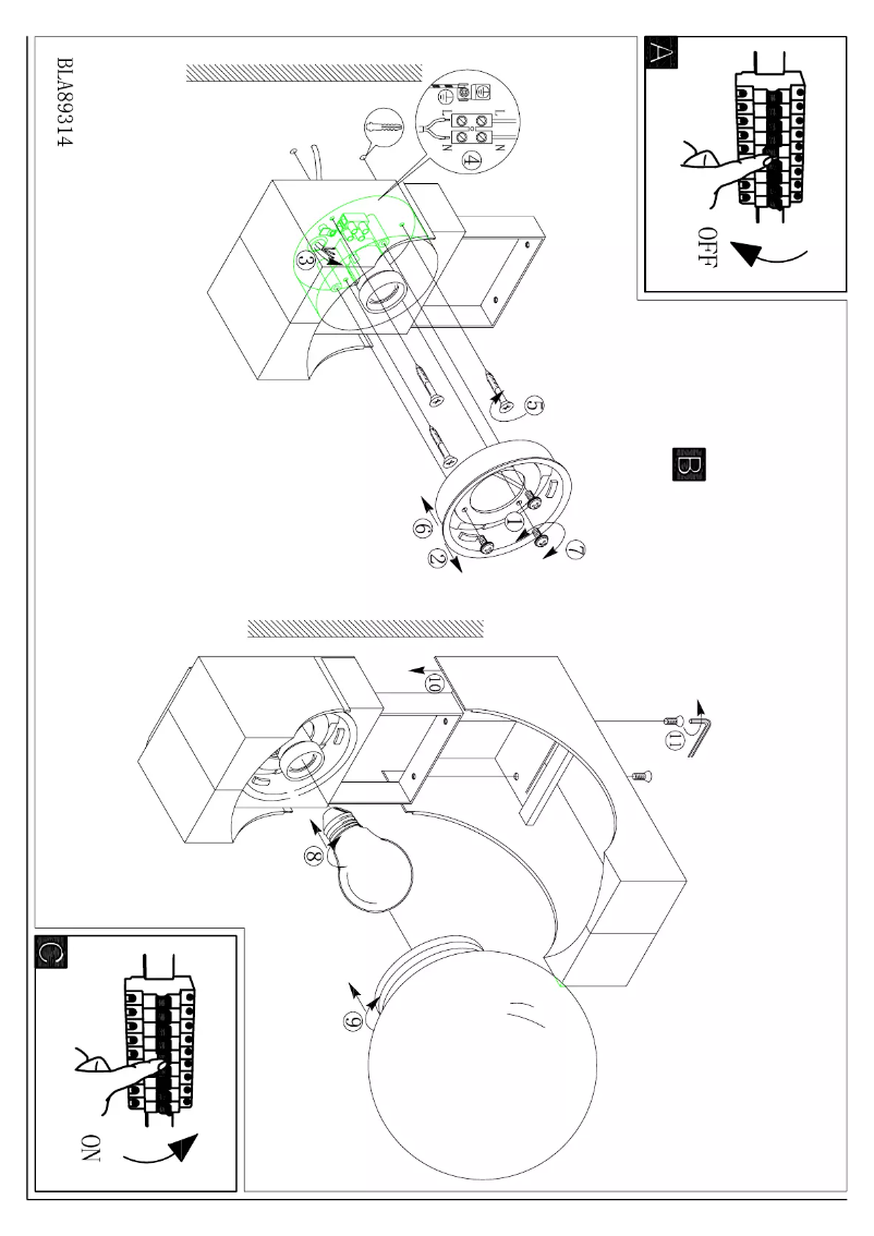 Page n°1 - Manuel utilisateur Eglo Ohio