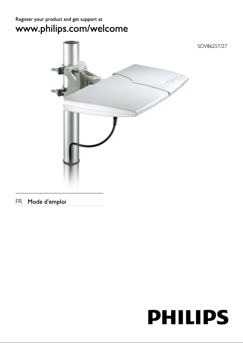 Imagen de la primera página del manual del dispositivo SDV8625T
