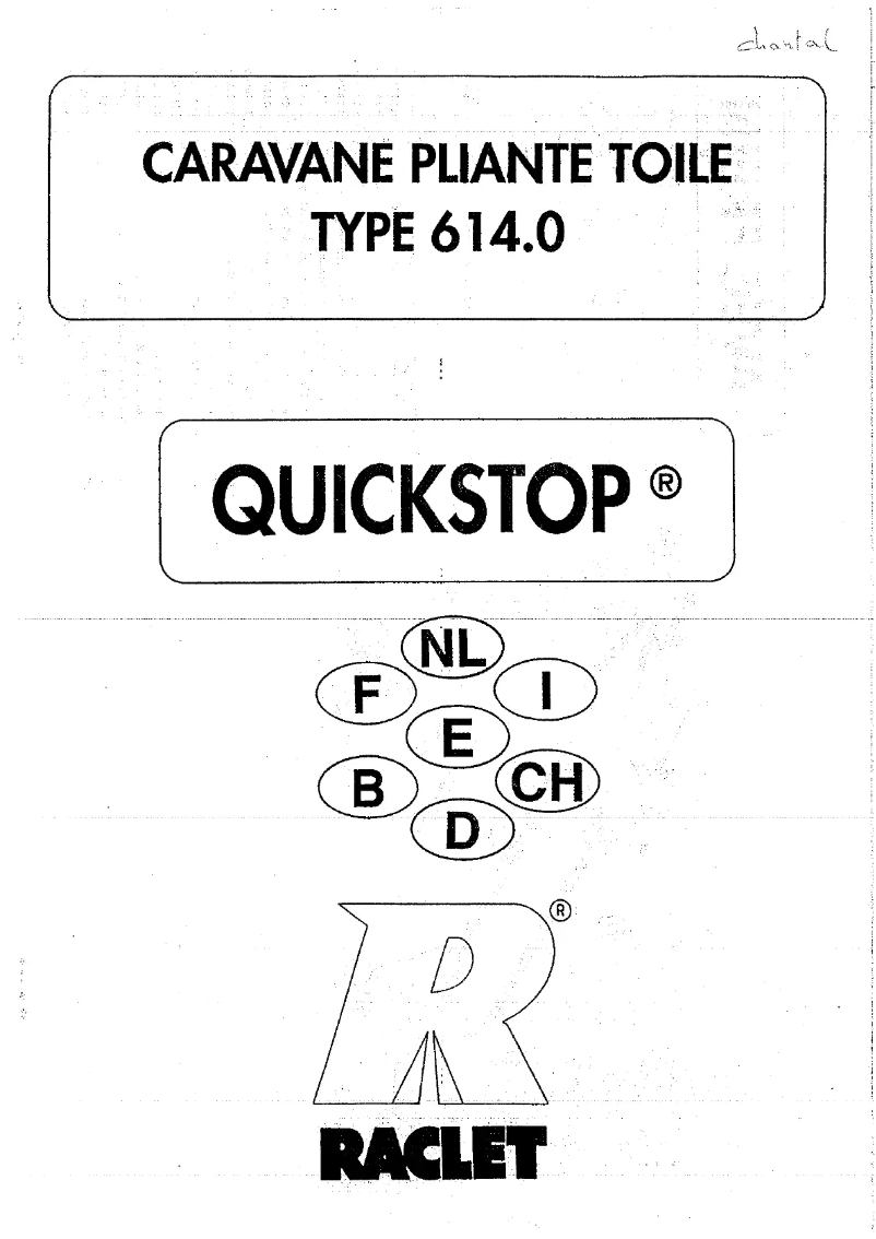 Image de la première page du manuel de l'appareil Quickstop