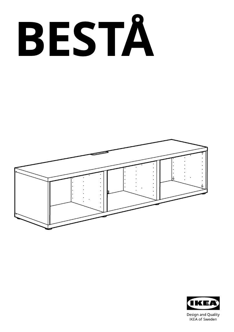Page 1 de la notice Manuel utilisateur Ikea BESTÅ 902.945.26