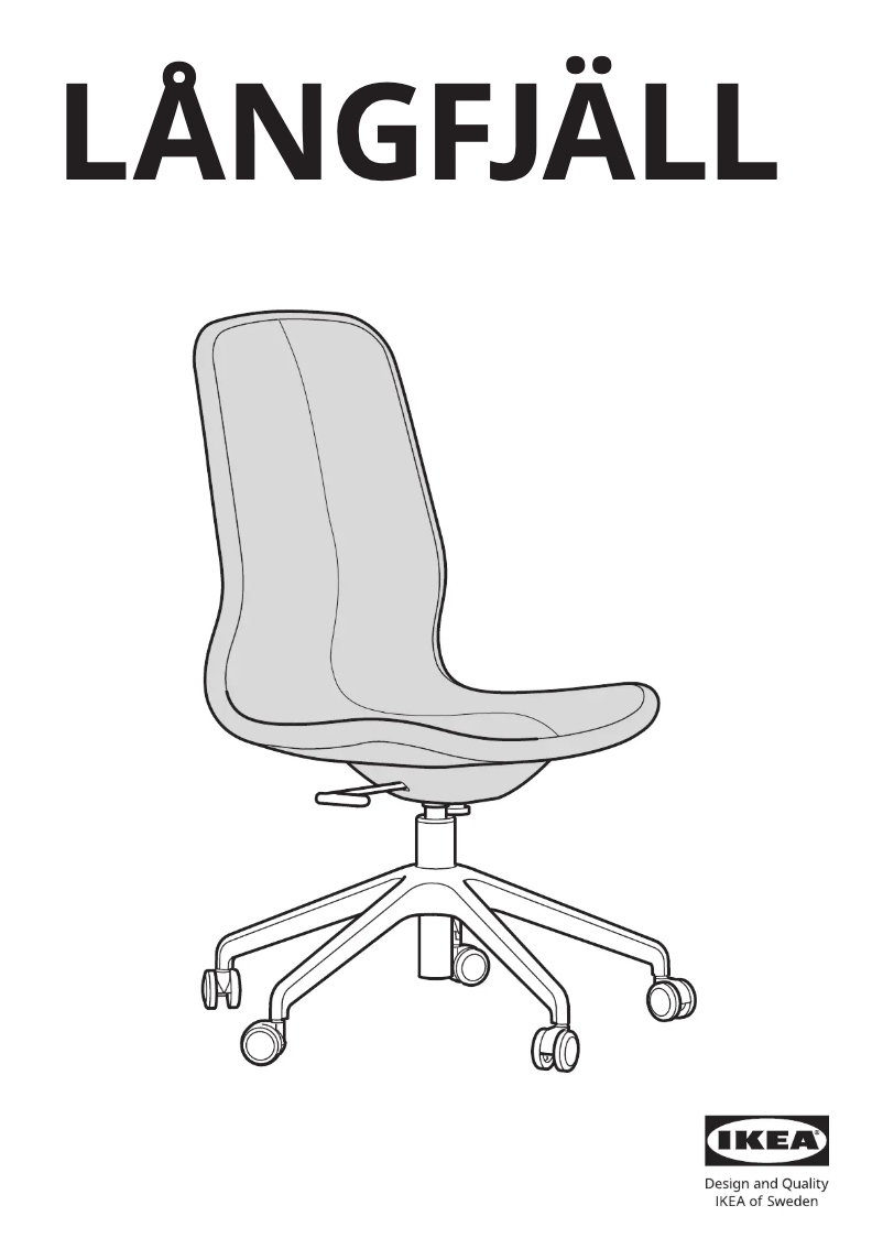 Image de la première page du manuel de l'appareil LÅNGFJÄLL 504.105.37