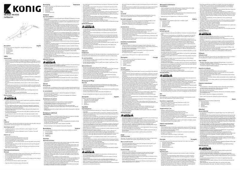 Image de la première page du manuel de l'appareil KN-HC50