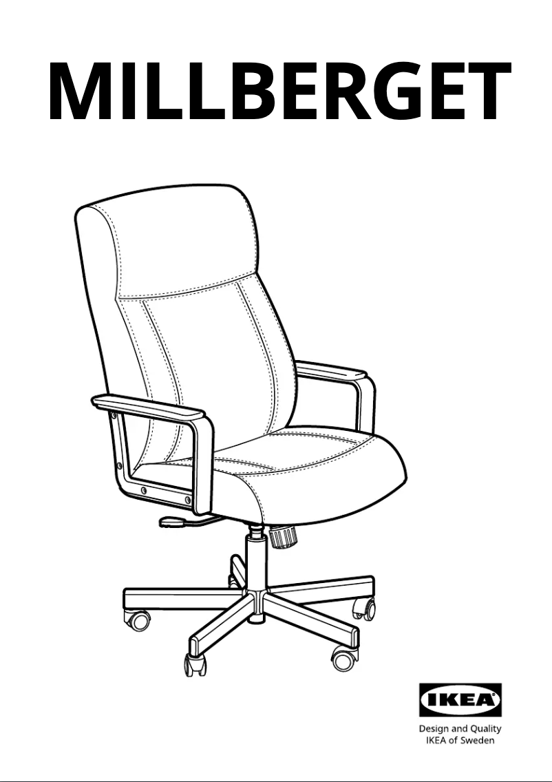 Image de la première page du manuel de l'appareil MILLBERGET 104.893.92