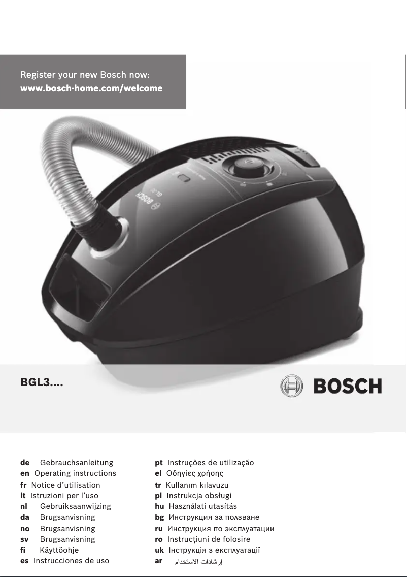 Page n°1 - Manuel utilisateur Bosch BGL31266