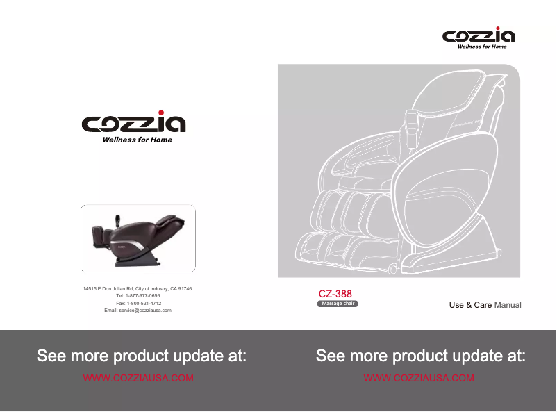 Page n°1 - Manuel utilisateur Cozzia CZ-388