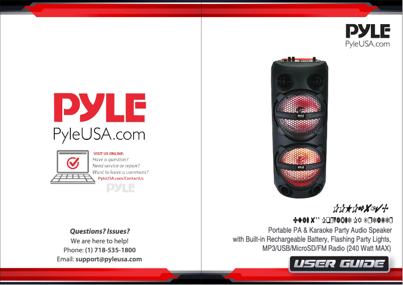 Page n°1 - Manuel utilisateur Pyle PPHP2814B