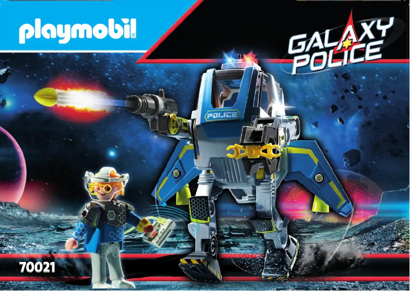 Image de la première page du manuel de l'appareil Galaxy Police 70021