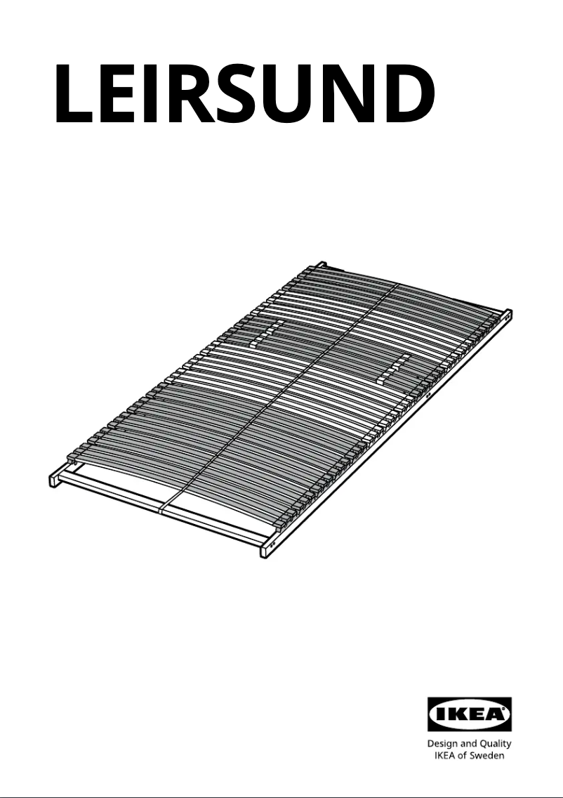 Page 1 de la notice Manuel utilisateur Ikea LEIRSUND 903.533.04