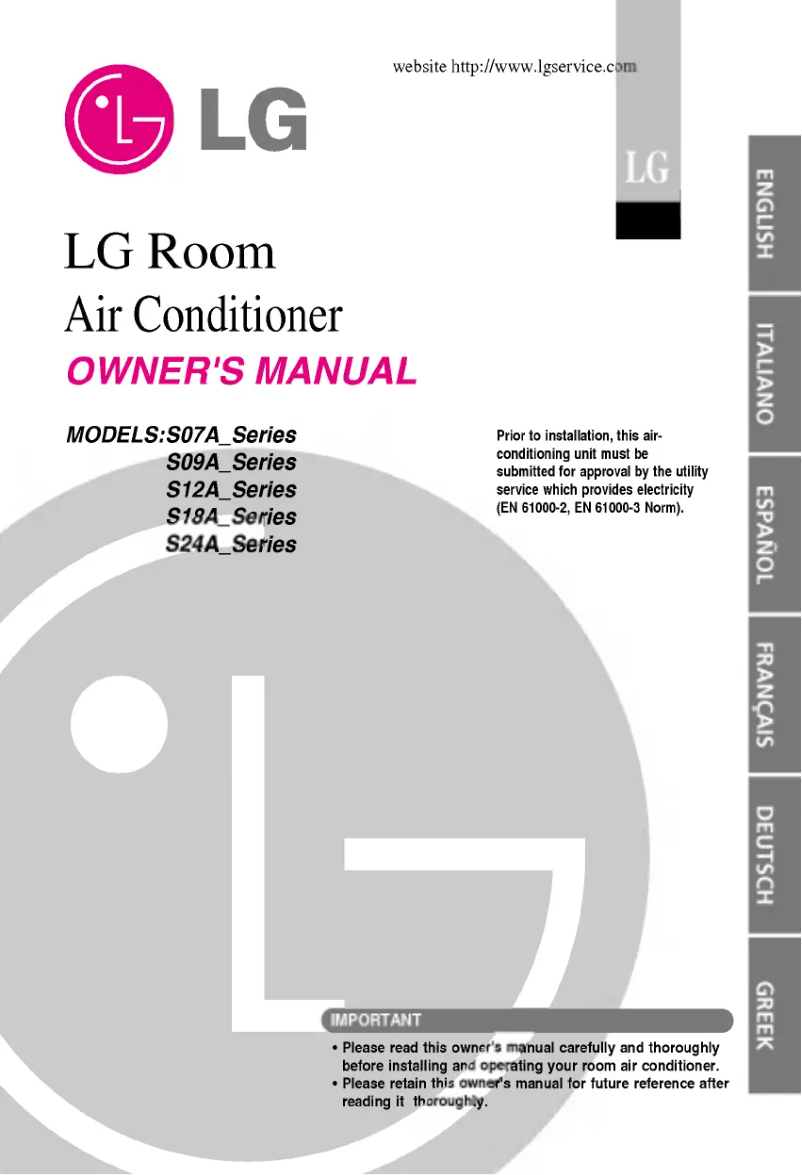 Página 1 del manual Manual de usuario LG ASUW246TLG1