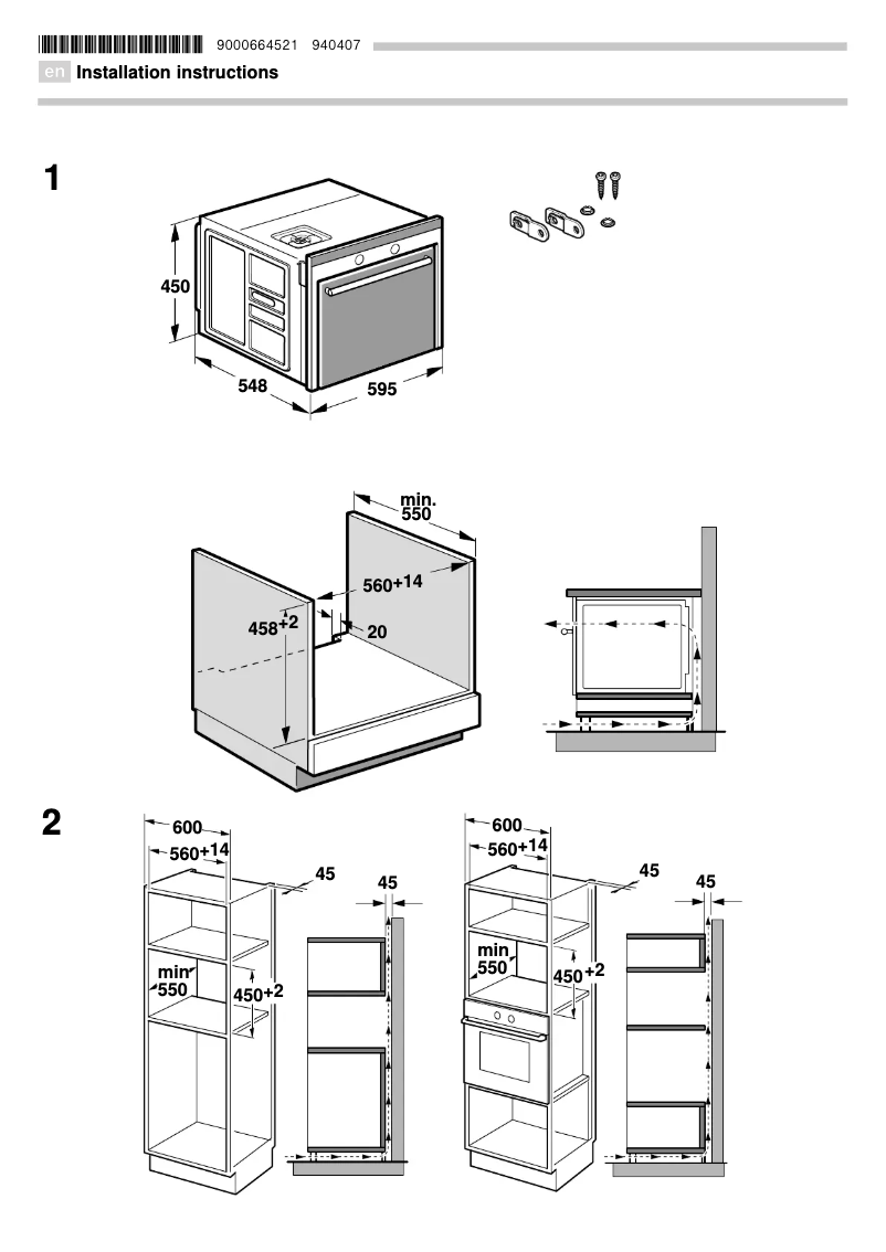 Page 1 de la notice Guide d'installation Siemens HB86P572B