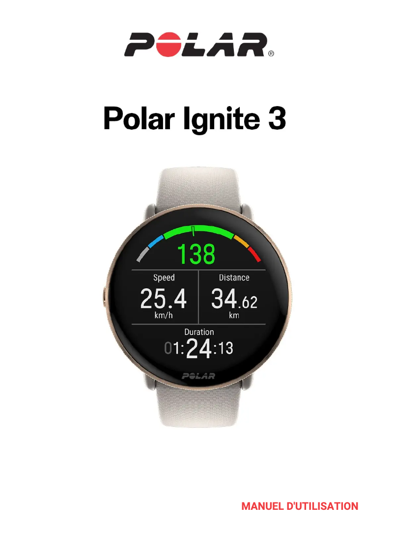 Image de la première page du manuel de l'appareil Ignite 3