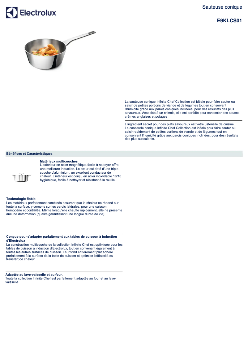 Image de la première page du manuel de l'appareil E9KLCS01