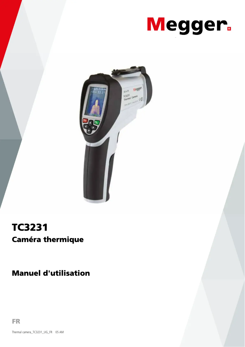 Page n°1 - Manuel utilisateur Megger TC3231