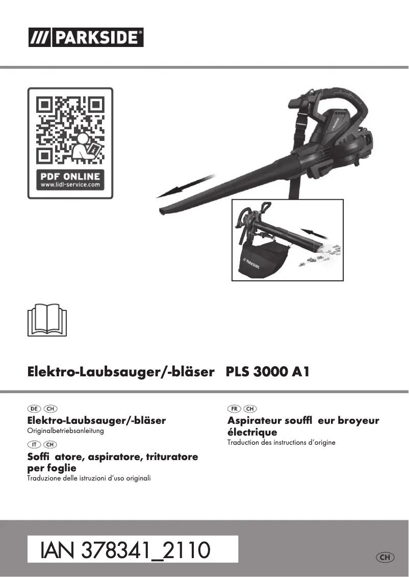 Page 1 of the manual User Manual Parkside PLS 2600 A1