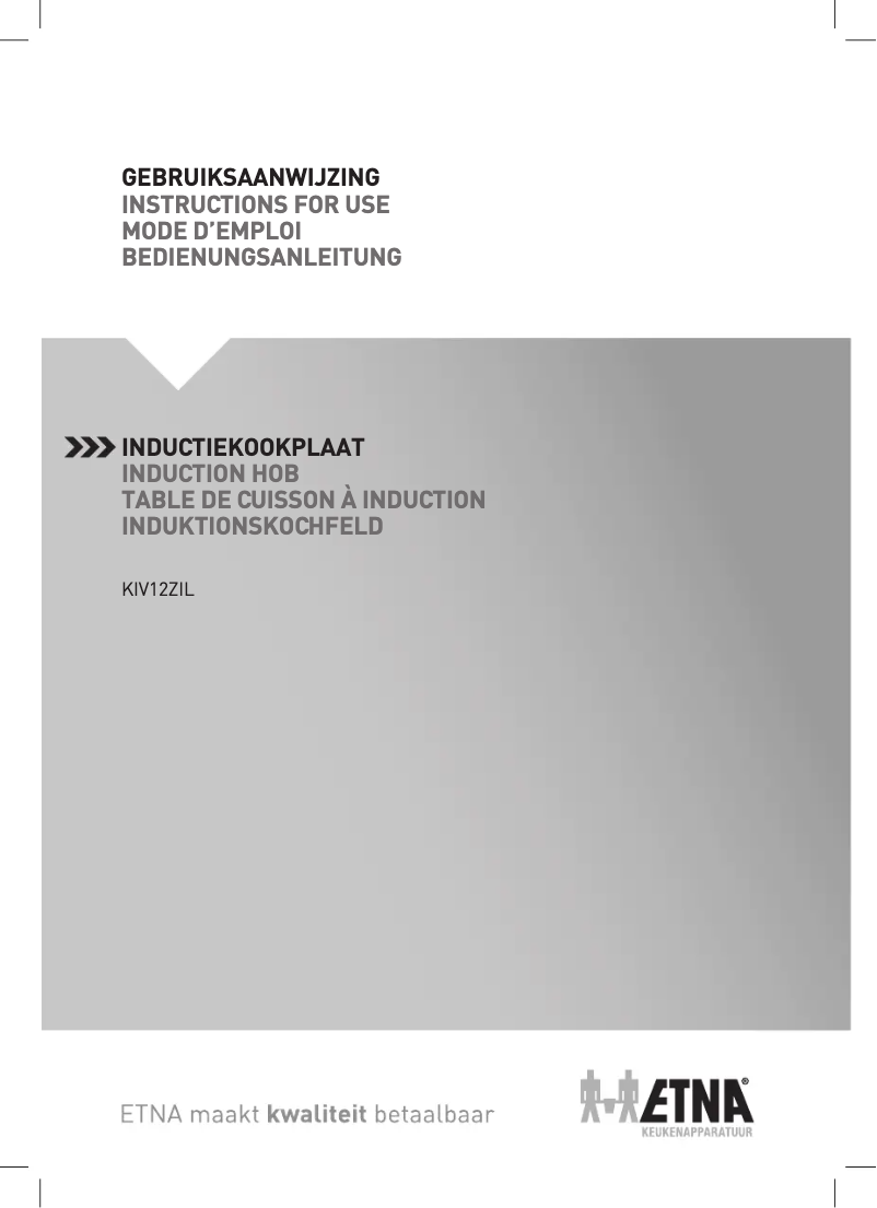 Page 1 de la notice Manuel utilisateur Etna KIV12ZIL