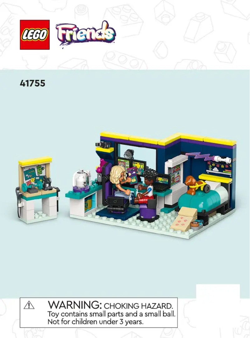Page 1 de la notice Consignes visuelles Lego Friends 41755