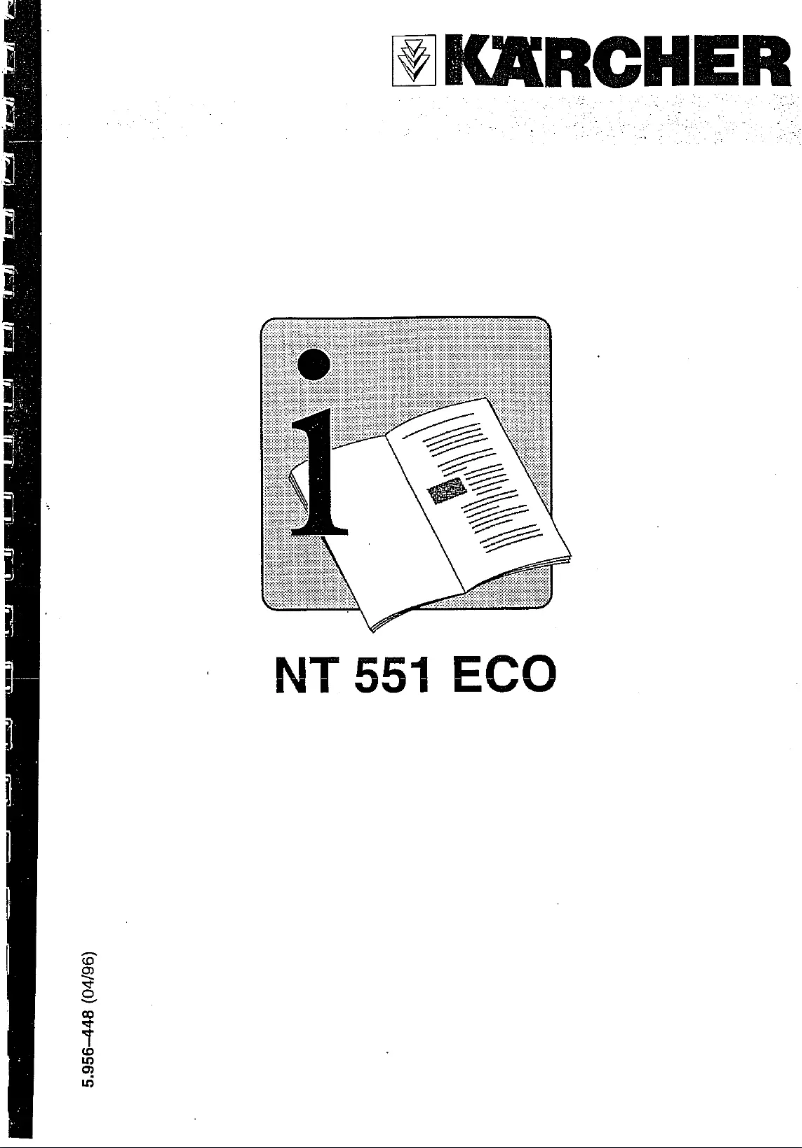 Page n°1 - Manuel utilisateur Kärcher NT 551 Eco