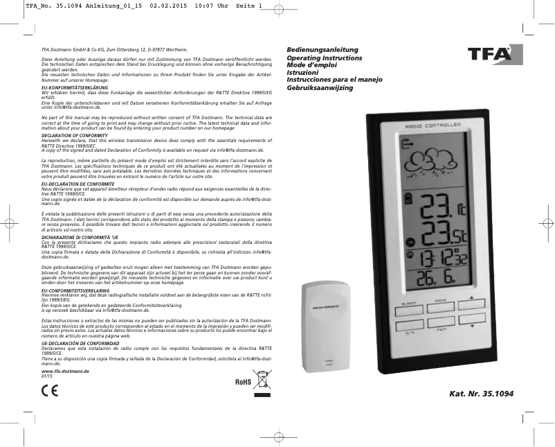 Image de la première page du manuel de l'appareil Accent