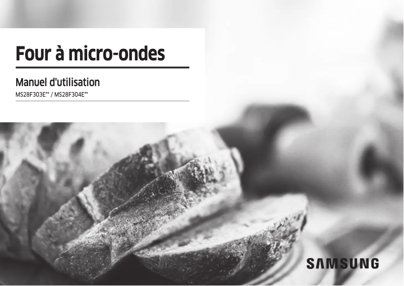 Page 1 de la notice Manuel utilisateur Samsung MS28F303EFK