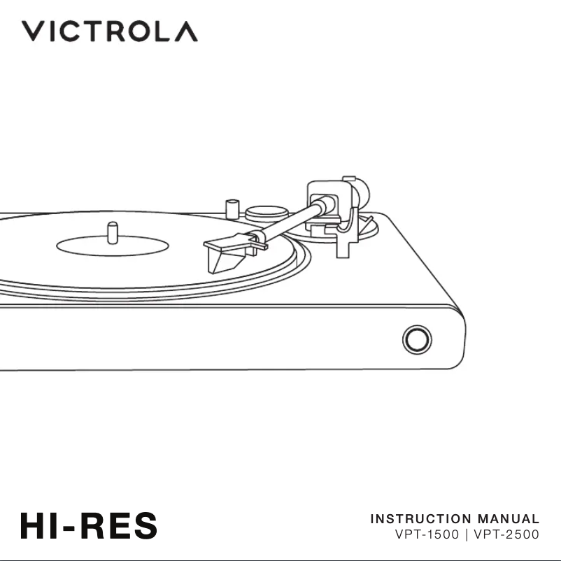 Image de la première page du manuel de l'appareil Hi-Res VPT-1500