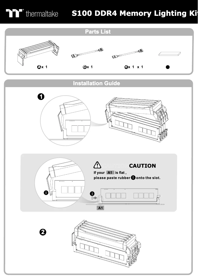 Page n°1 - Manuel utilisateur Thermaltake S100