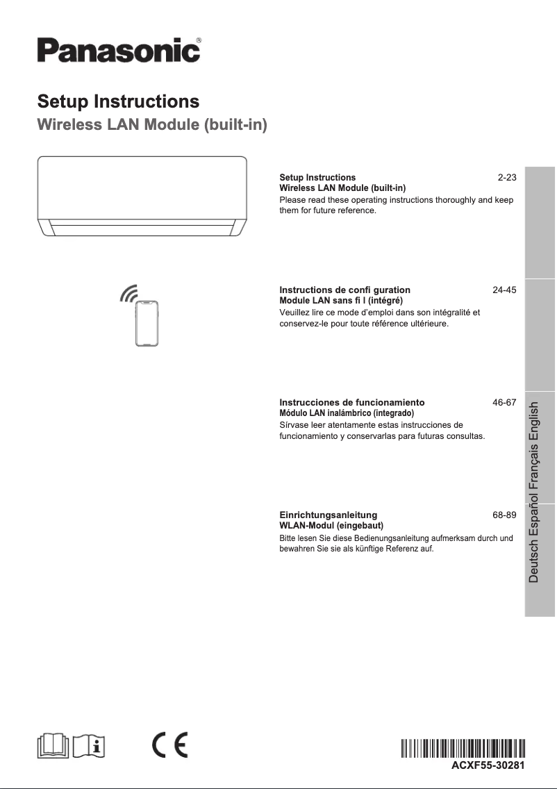 Page 1 de la notice Manuel utilisateur Panasonic CS-Z25XKEW