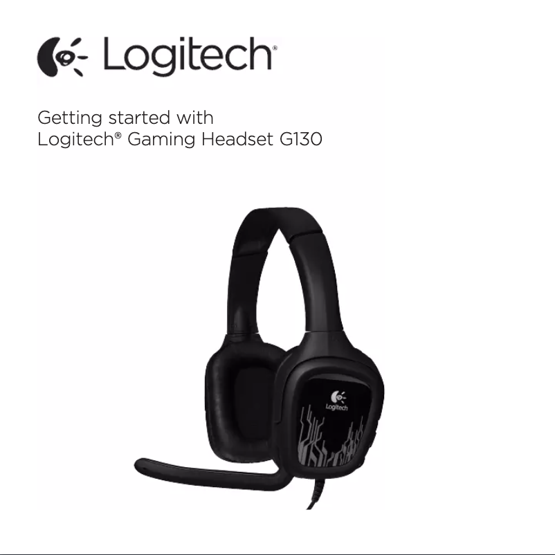 Page 1 de la notice Manuel utilisateur Logitech G130