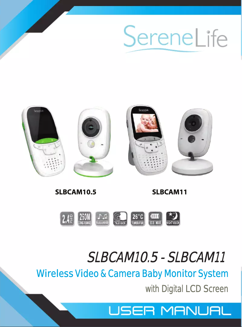 Page 1 de la notice Manuel utilisateur SereneLife SLBCAM10.5