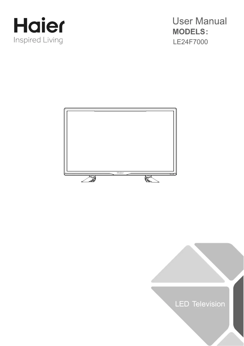 Page 1 de la notice Manuel utilisateur Haier LE24F7000