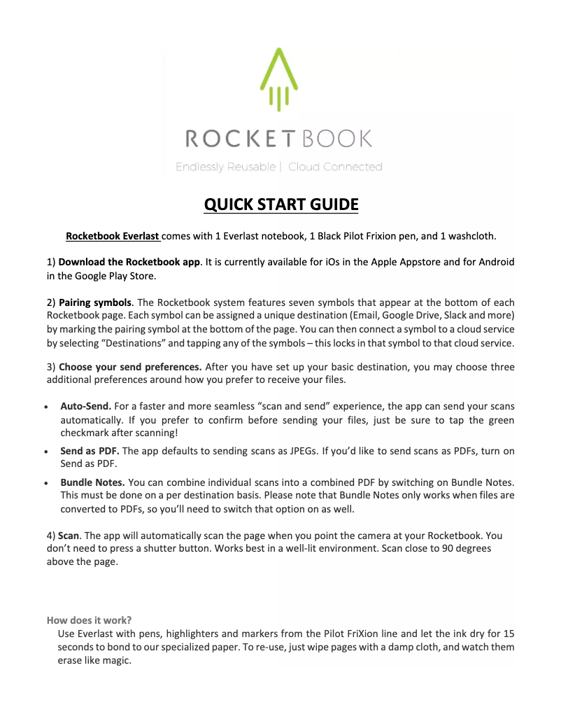 Image de la première page du manuel de l'appareil Fusion Executive