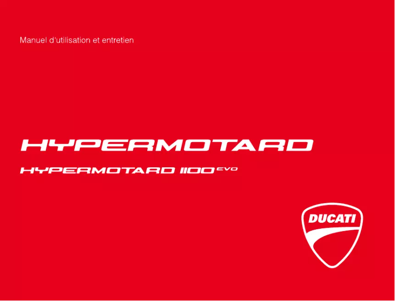 Página 1 del manual Manual de usuario Ducati Hypermotard 1100evo (2011)