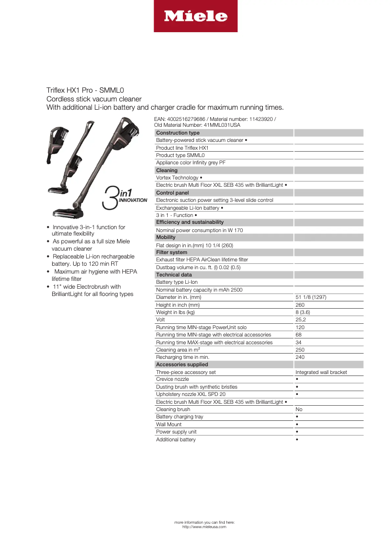 Image de la première page du manuel de l'appareil Triflex HX1 Pro
